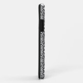 シックな白黒華美パターンアクセサリトレンディー Case-Mate iPhoneケース (裏面/右)