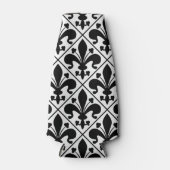 シックな白黒（紋章の）フラ・ダ・リ ボトルクーラー (正面)