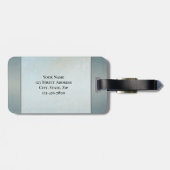 シックな砂とビーチスタイル化ラゲージタグ ラゲッジタグ (裏面横)