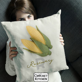 シックな祖母のガーデンクロシェモダントコーン名 クッション