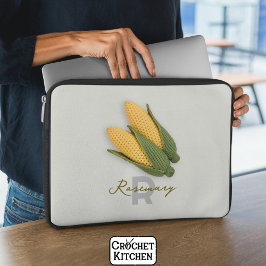 シックな祖母のガーデンクロシェモダントコーン名 ラップトップスリーブ