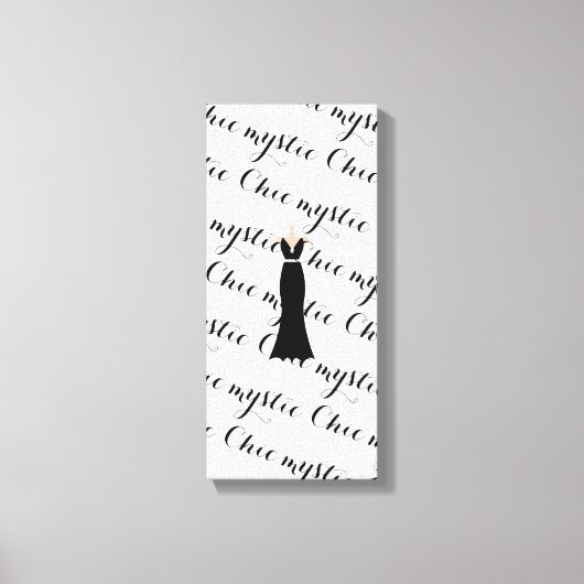 シックな神秘的な キャンバスプリント (正面)