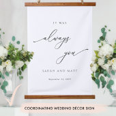 シックな私は、すべてのあなた結婚の装飾の看板を愛す 吊り下げ型タペストリー