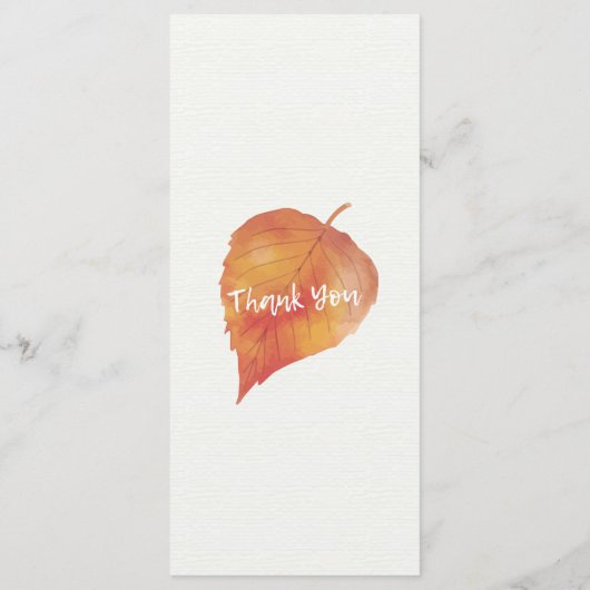 シックな秋の秋メープル葉スパンプキ結婚ンのメニュー メニュー (裏面)