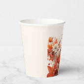 シックな秋葉フローラベビーシャワー 紙コップ (右)