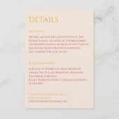 シックな粉末赤面とマスタードエンクロージャカード エンクロージャーカード (正面)