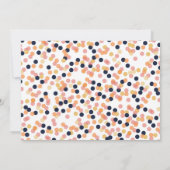 シックな紙吹雪シャワー結婚式招待状 招待状 (裏面)