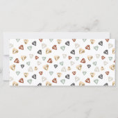 シックな紙吹雪&金ゴールドダイヤモンドジェムギフト証明書 (裏面)