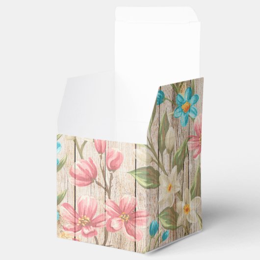 シックな素朴フローラ優先ボックス フェイバーボックス (オープン)