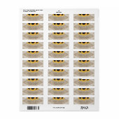 シックな素朴ヴィンテージラップアンドレースサンフラワー ラベル (フルシート)