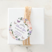 シックな紫の赤面フローラ蝶シルバークラウン フェイバータグ (インサイチュ)