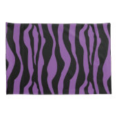 シックな紫色のシマウマのプリントの枕箱セット 枕カバー (裏面-右)