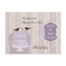 シックな紫色の鳥のケージ、愛鳥ありがとう