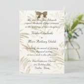 シックな結婚式招待状 招待状 (スタンド正面)