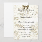 シックな結婚式招待状 招待状 (正面/裏面)