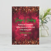 シックな緑の赤い大理石アートクリスマスの新年 (スタンド正面)