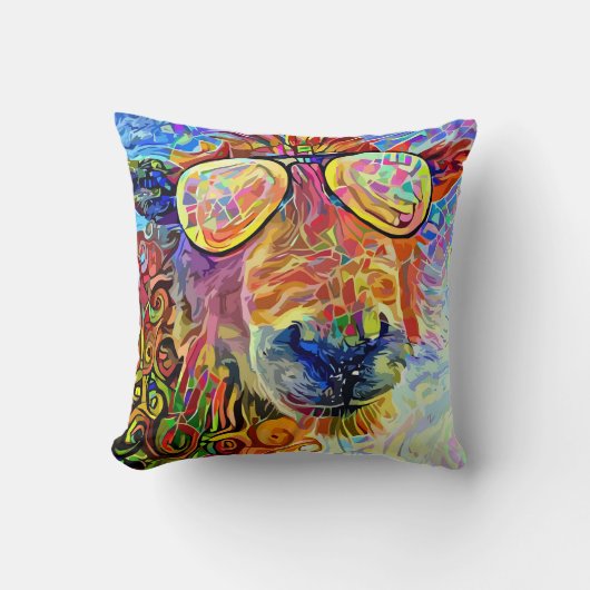 シックな羊 クッション (正面)