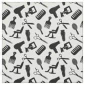 シックな美容師パターン ファブリック (見本)