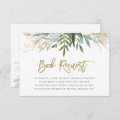 シックな群葉|のベビーの本の要求 エンクロージャーカード (正面/裏面)