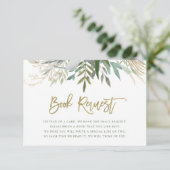 シックな群葉|のベビーの本の要求 エンクロージャーカード (スタンド正面)