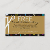 シックな色相多彩な毛及び美しいのクーポンの割引 割引カード (裏面)