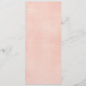 シックな花のモモの金ゴールドメニューカード メニュー (裏面)