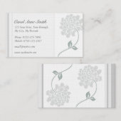 シックな花の名刺 名刺 (正面/裏面)