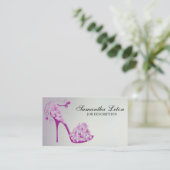 シックな花の小剣の靴のハイヒールポンプ 名刺 (スタンド正面)