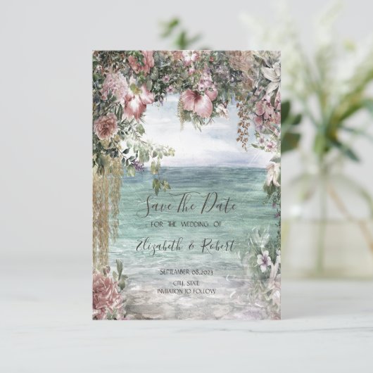 シックな花の海日付を保存 セーブザデート (スタンド正面)