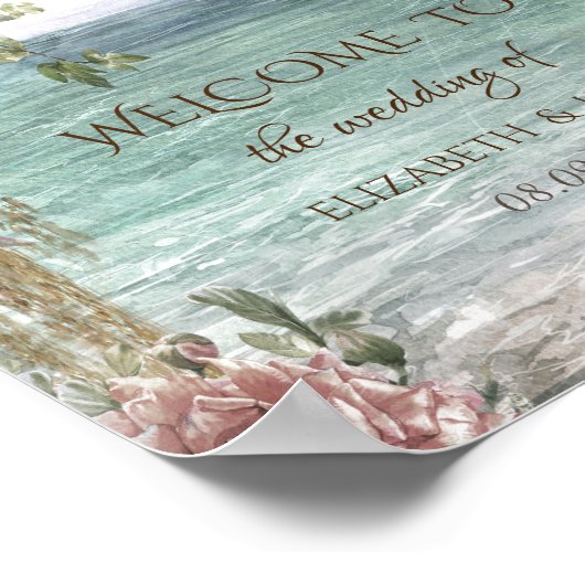 シックな花の海 ポスター (角)