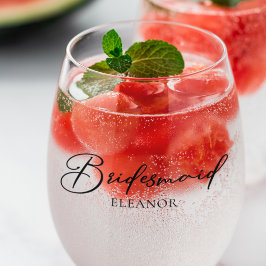 シックな花嫁メイドカスタマイズ可能な両面結婚型 ステムなしワイングラス