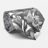 シックな花束 ネクタイ (ロール)