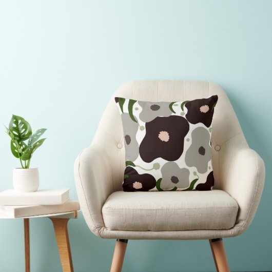 シックな花枕 クッション (椅子)