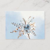 シックな花枝おむつラッフルベビーシャワー エンクロージャーカード (裏面)