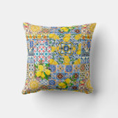 シックな花瓶オ地中海のレンジタイルのモノグラム クッション (裏面)