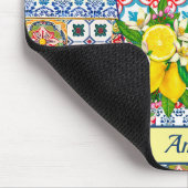 シックな花瓶オ地中海のレンジタイル マウスパッド (コーナー)