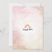 シックな花赤ちゃんシャワー甘い小さな双子の男の子 招待状 (裏面)