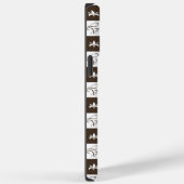 シックな茶色と白のパタ市松模様にーン Case-Mate iPhoneケース (裏面 / 右)