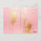 シックな茶色のヒョウ柄 ポストカード (裏面)