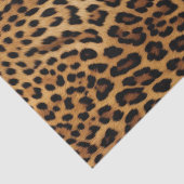 シックな茶色のヒョウ柄 薄葉紙 (詳細)