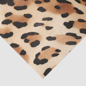 シックな茶色の白ヒョウ柄 薄葉紙 (詳細)