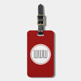 シックな荷物TAG_16 RED/BLACK/WHITE ラゲッジタグ