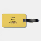 シックな荷物TAG_BLACK/PRIMROSE YELLOW/WHITE ラゲッジタグ (裏面横)