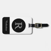 シックな荷物TAG_CHOOSEあなた自身の背景色 ラゲッジタグ (正面横)