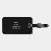 シックな荷物TAG_MOD 01の赤いケシ ラゲッジタグ (裏面横)