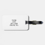 シックな荷物TAG_MR及びMRS_BLACK/WHITE ラゲッジタグ (裏面横)