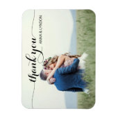 シックな華やかな |写真ありがとう マグネット (縦)