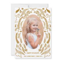 シックな葉 | 休日のフォトカード