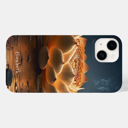 シックな蓮の花 Case-Mate iPhoneケース (裏面 (横))