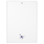 シックな薄紫紫色のワイルドフラワーバタフライウォーター色 クリップボード (裏面)